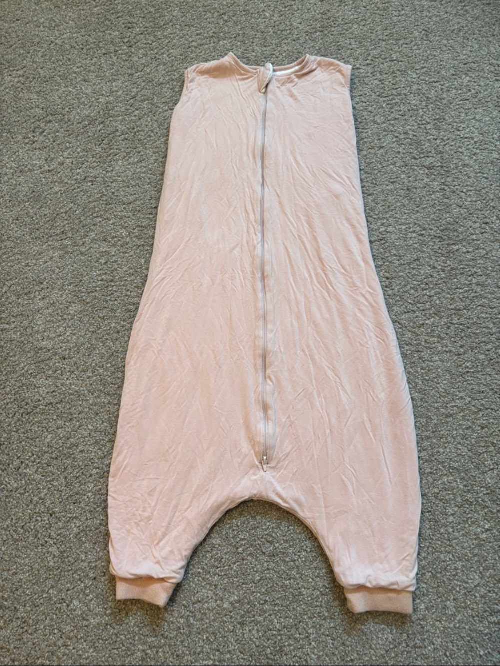 Kyte Sleeveless Pink Kids Sleep Sack Romper with Front Zip
